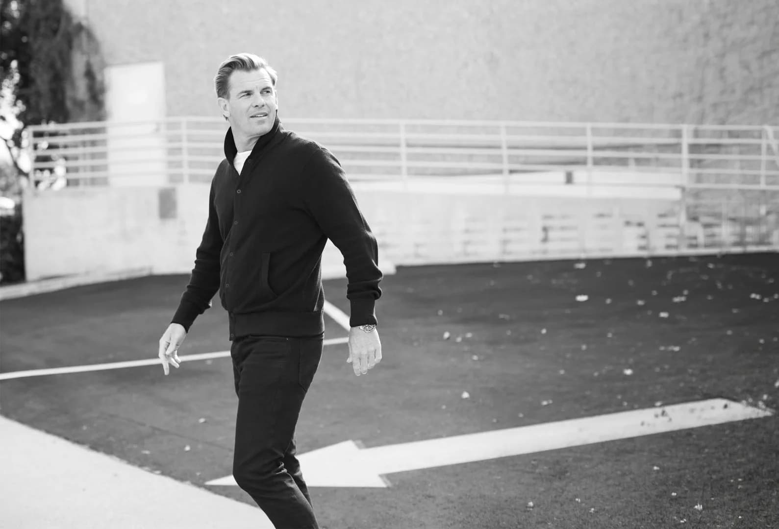 Ryan Choura walking through an event venue