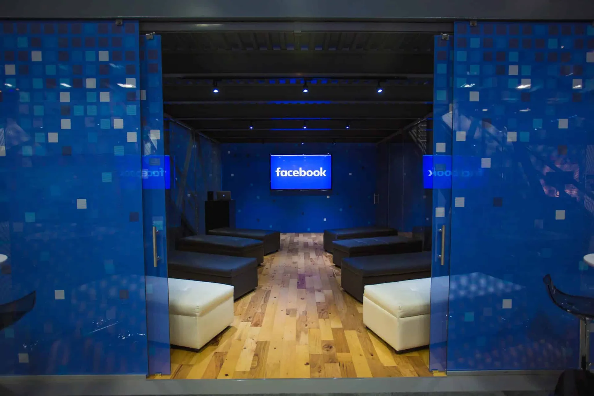 Facebook meeting room at a trade show