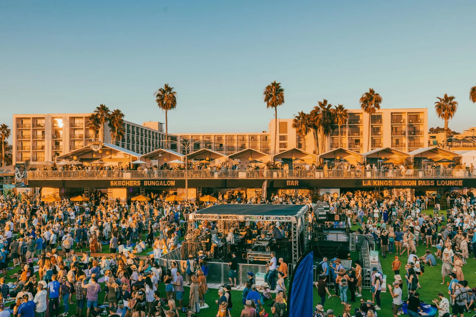 BeachLife Festival double-decker structure filled with guests