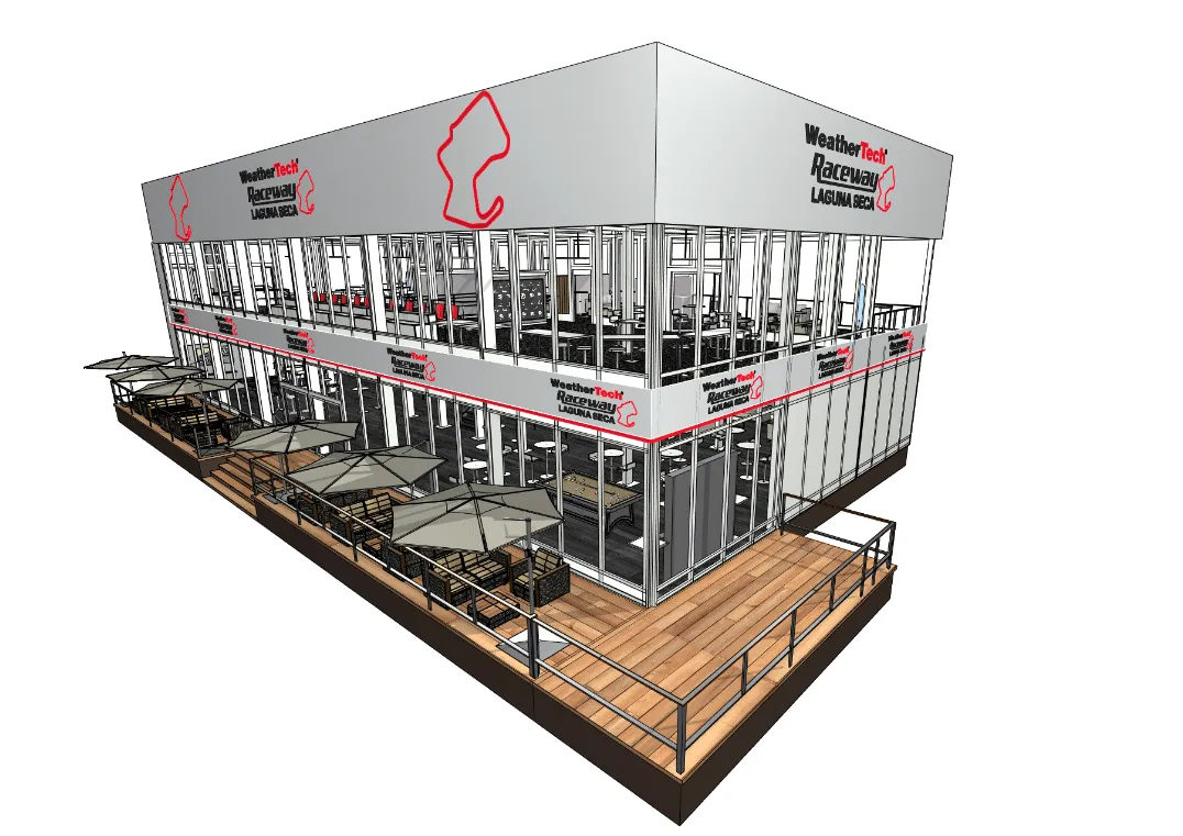 IMSA double-decker structure rendering
