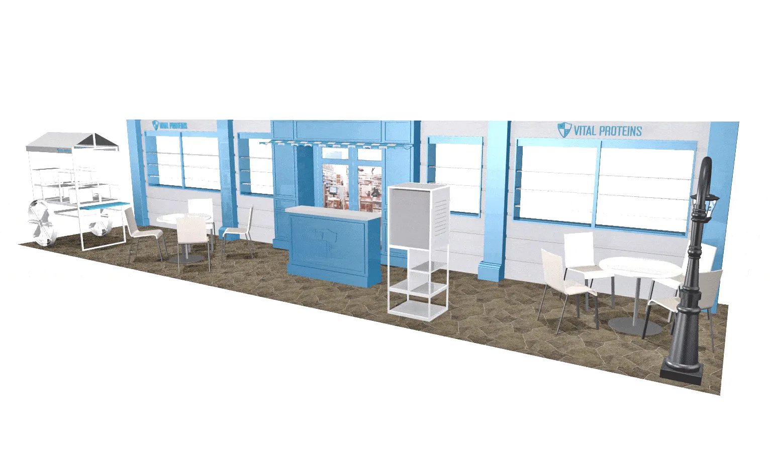 Vital Proteins booth rendering