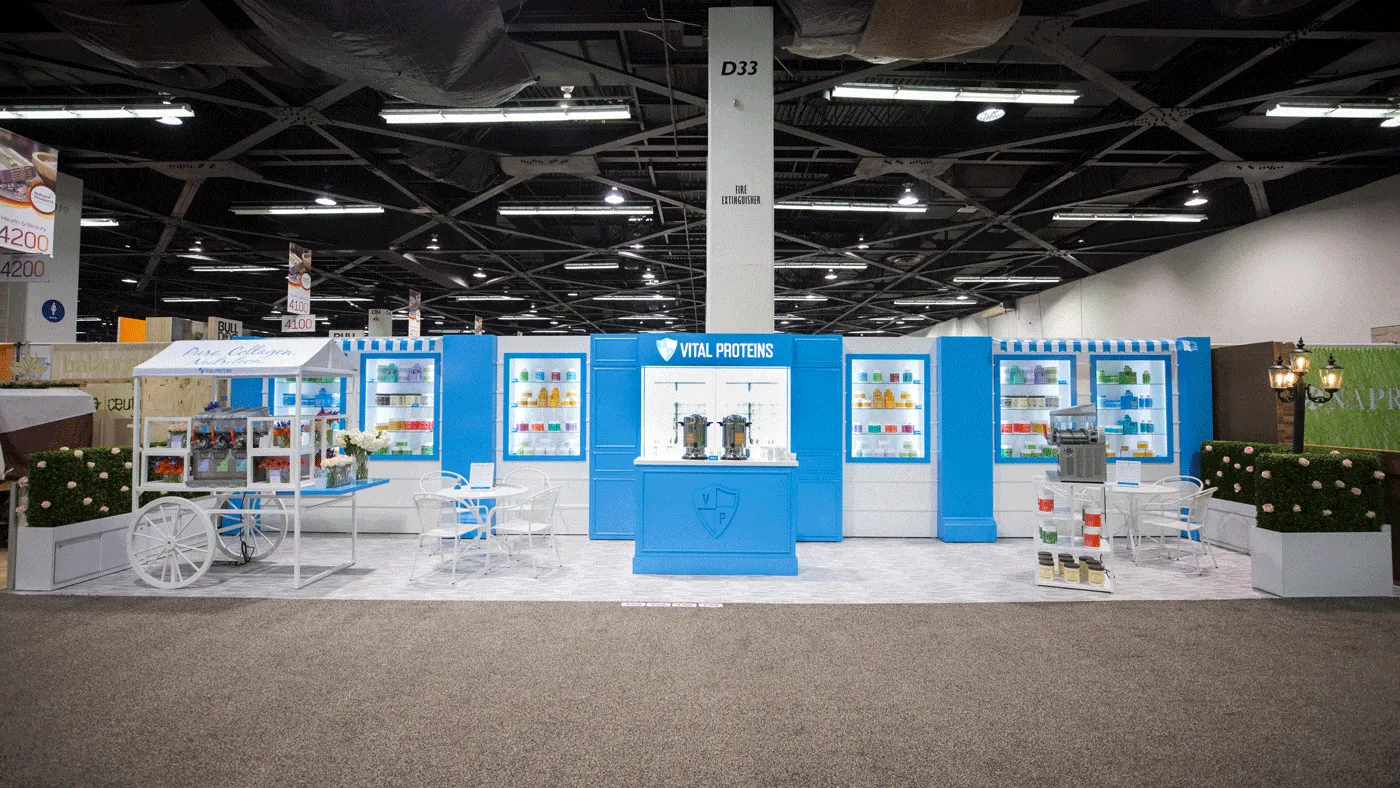 Completed Vital Proteins Expo West booth
