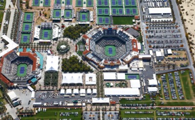 Choura Events: BNP Tennis 2021 BNP Tennis drone shot