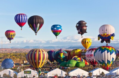 Choura Events: Albuquerque International Balloon Festa 2022 Sky filled with hot air balloons