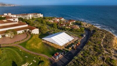 Choura Events: Terranea Resort 2022 Drone shot of Terranea Resort 2022